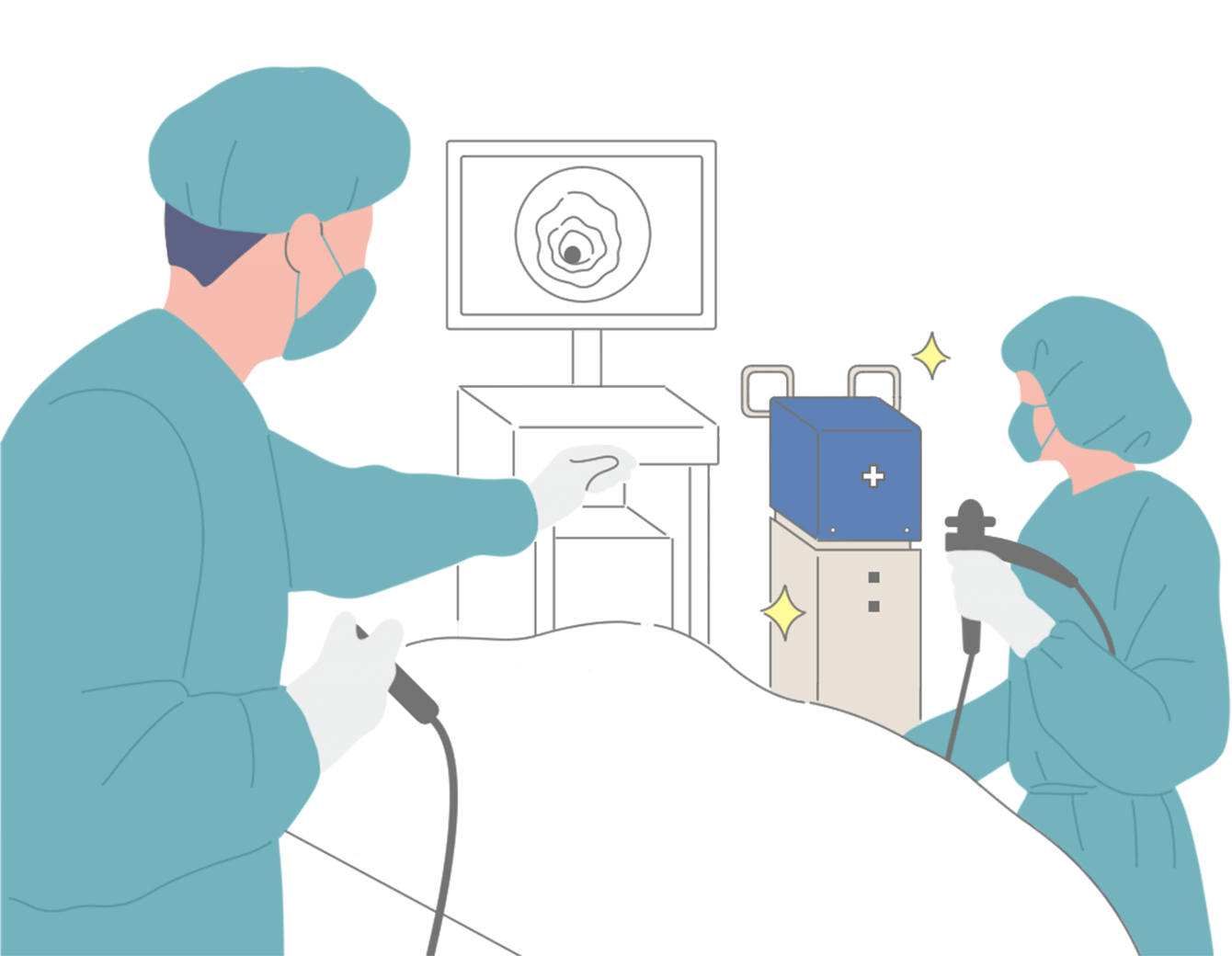 検査室の医療用蓄電池AFTER